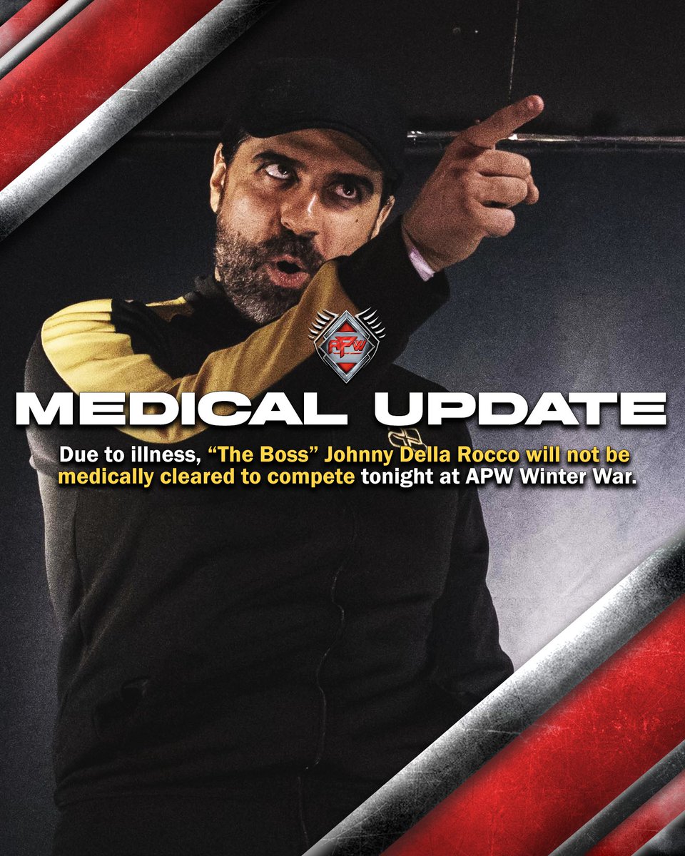 Wishing a speedy recovery for "The Boss" Johnny Della Rocco!