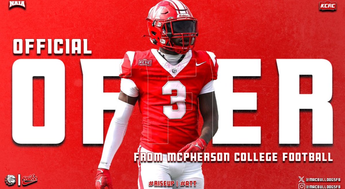 Anthony Vasquez (@anthonyv_4) on Twitter photo After a great conversation with <a href="/CoachJFisc/">Coach Fiscus</a> I am blessed to receive my first offer to McPherson College!!
<a href="/CoachRWarner/">Ryan Warner</a>
<a href="/GardinerKlay/">Coach KLAY Gardiner</a> After a great conversation with <a href="/CoachJFisc/">Coach Fiscus</a> I am blessed to receive my first offer to McPherson College!!
<a href="/CoachRWarner/">Ryan Warner</a>
<a href="/GardinerKlay/">Coach KLAY Gardiner</a>