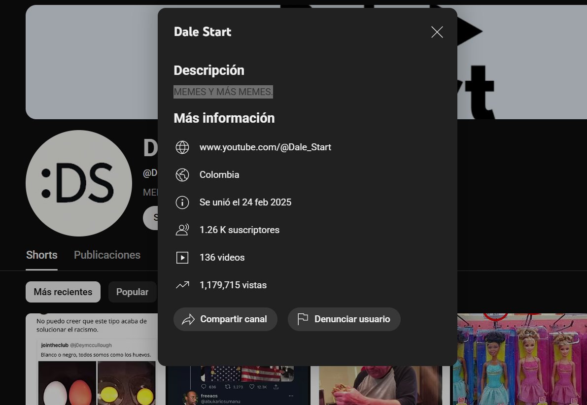 Dalestart's tweet photo. Ora resulta que compartimos nombre de canal...
@dalestart @dale_start https://t.co/SXLjV4Q1iT