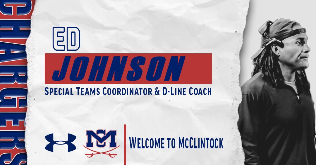 Nick Offenberger (@coachnicko1) on Twitter photo Holding down the trenches & also doubling as our ST Coordinator is <a href="/coachjohnson602/">Ed Johnson</a> . Coach Johnson is a former HC & has experience coordinating on the offensive & defensive sides of the ball. Having also spent time coaching and playing in college- Coach will be a huge asset! Holding down the trenches & also doubling as our ST Coordinator is <a href="/coachjohnson602/">Ed Johnson</a> . Coach Johnson is a former HC & has experience coordinating on the offensive & defensive sides of the ball. Having also spent time coaching and playing in college- Coach will be a huge asset!