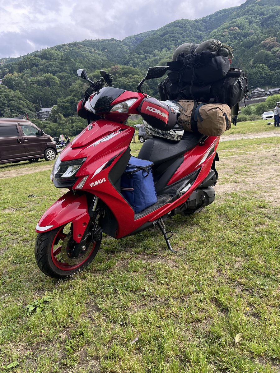 suitable022121's tweet photo. 7週間ぶりのソロキャンプ⛺️
 #ソロキャンプ
 #スクーターキャンプ
 #バイクキャンプ https://t.co/u714kDtD3R