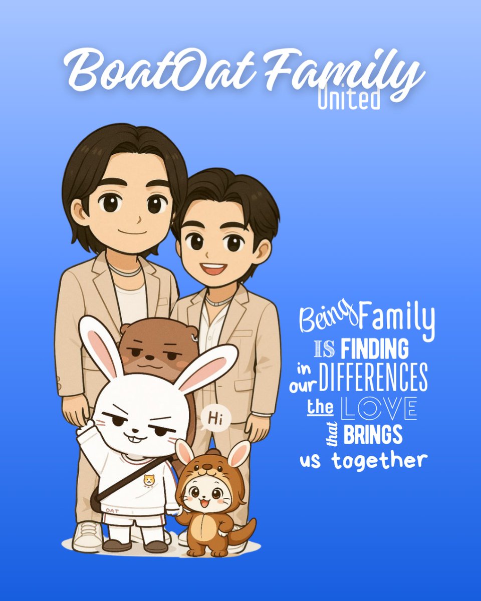 boatoatbrazil's tweet photo. Family isn’t about being the same — it’s about loving through the differences. 💙👨👨👦👦 @Yong_yutt
@oat_psk
#BoatOatFamily
#UnitedByLove
#BoatOat
#BoatYongYutt
#OatPasakorn
#SornJun
#boatyongyut #OatPasakorn
#MyStubborn
#โอ๊ตภาสกร
#โบ๊ทยงค์ยุทธ
#boysloveboys
#blthai
#dramabl https://t.co/pGWS38JIIC