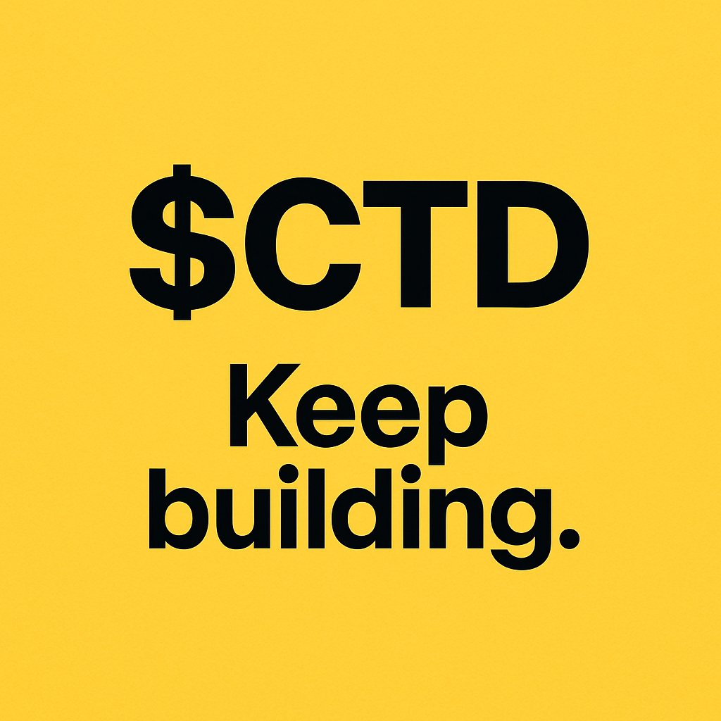 Zaki (@xiocrypto) on Twitter photo π I have zero doubt, $CTD is on the verge of something HUGE.
Built on <a href="/BNBCHAIN/">BNB Chain</a>, <a href="/ChainTalkDaily/">Chain Talk Daily</a> isnβt just another blockchain project.
Itβs a powerful educational movement transforming how the world understands #Web3.
π Real tutorials.
π§ Clear explanations.
π‘ Non-stop π I have zero doubt, $CTD is on the verge of something HUGE.
Built on <a href="/BNBCHAIN/">BNB Chain</a>, <a href="/ChainTalkDaily/">Chain Talk Daily</a> isnβt just another blockchain project.
Itβs a powerful educational movement transforming how the world understands #Web3.
π Real tutorials.
π§ Clear explanations.
π‘ Non-stop