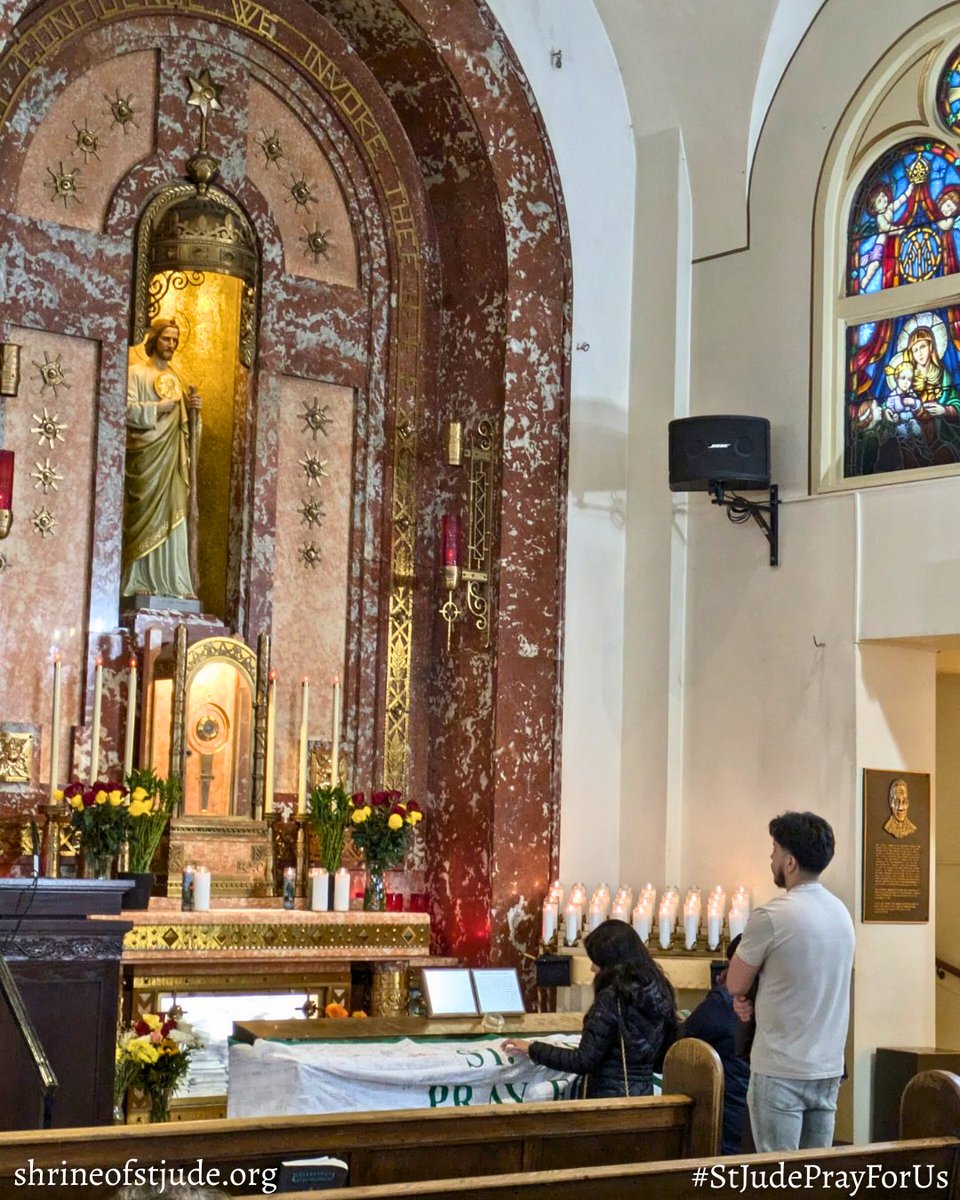 ShrineofStJude's tweet image. St. Jude, pray for us.