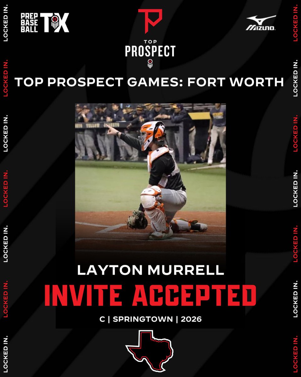 Prep Baseball Texas (@prepbaseball_tx) on Twitter photo #TXTPG25: ππ‘π©ππ§π πππππ£π§ππ ποΈ
β26 Layton Murrell (<a href="/MurrellLayton3/">Layton murrell</a> | <a href="/Pojobaseball/">Springtown Baseball</a>) is headed to the ππ¨π© ππ«π¨π¬π©πππ πππ¦ππ¬: Fort Worth at TCU on June 24.
This showcase + gameplay event will feature some of the top players in the area.
More infoπ #TXTPG25: ππ‘π©ππ§π πππππ£π§ππ ποΈ
β26 Layton Murrell (<a href="/MurrellLayton3/">Layton murrell</a> | <a href="/Pojobaseball/">Springtown Baseball</a>) is headed to the ππ¨π© ππ«π¨π¬π©πππ πππ¦ππ¬: Fort Worth at TCU on June 24.
This showcase + gameplay event will feature some of the top players in the area.
More infoπ