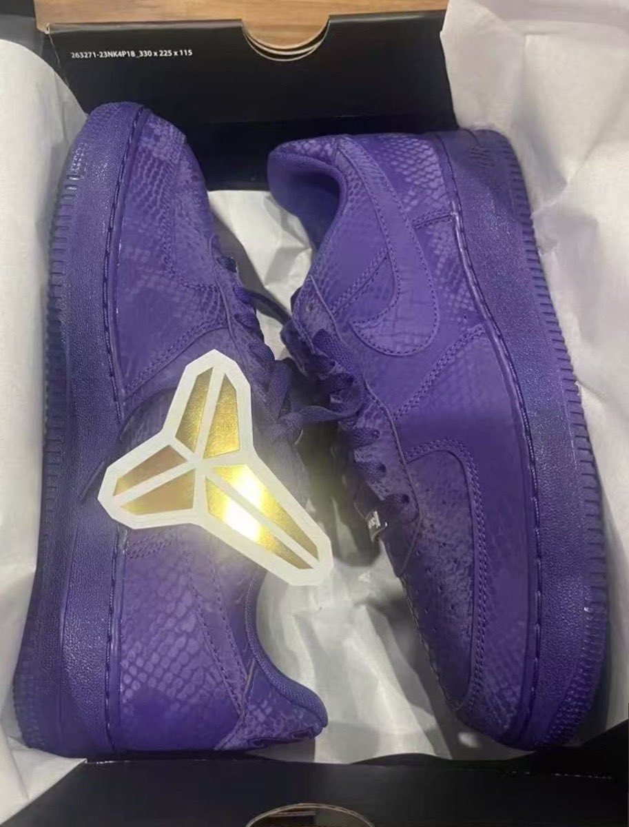 Kobe Bryant x Nike Air Force 1 Low “Court Purple”が発売予定