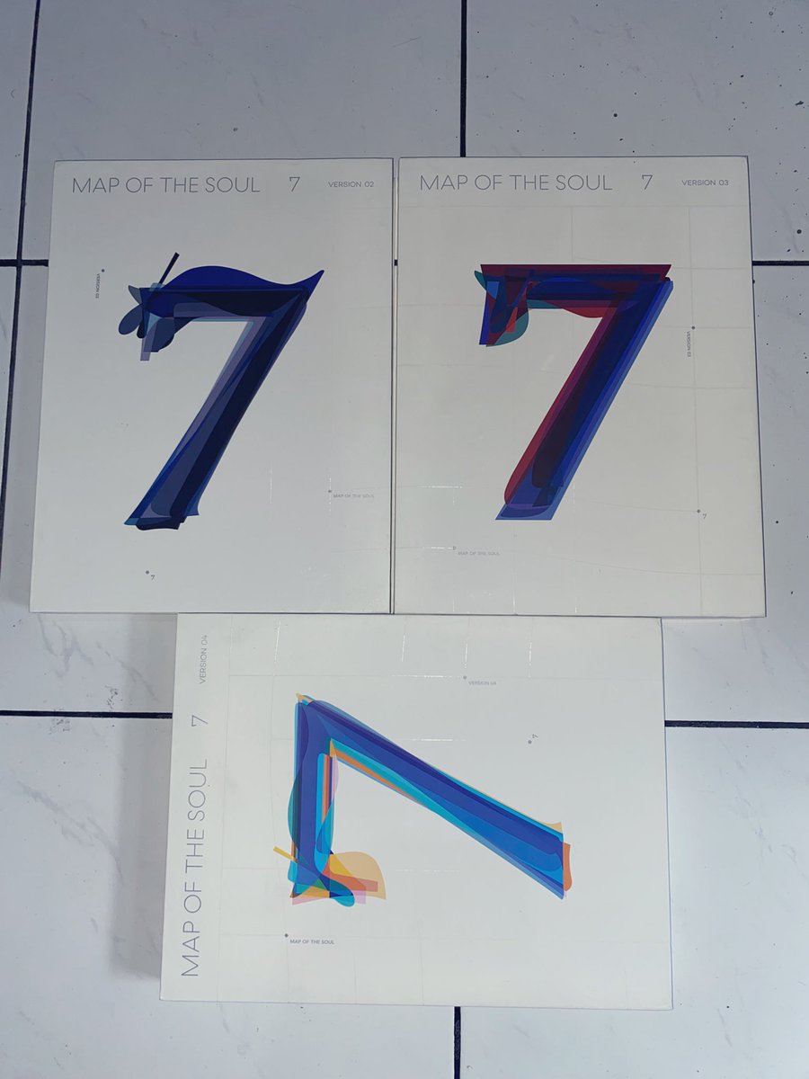 dnandinsky's tweet photo. For Sale BTS Album

Map Of The Soul:7 
Version 2,3 dan 4 
Each: 150k
Take 3: 300k 

Minus: sedikit kotor, maklum udah 6 tahun umurnya 🥲
Aku kasih freebies banyak tenang my 💜 https://t.co/wWEF3vmMSO