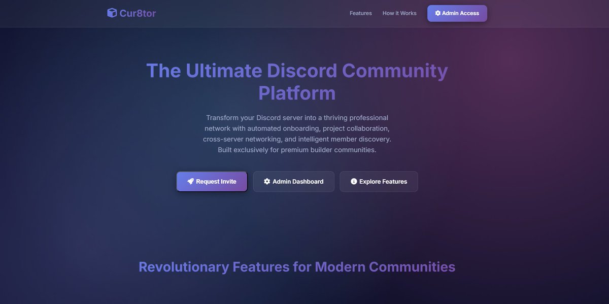 I'm officially opening the doors to my builders community. Let me know who you think should join!👇

I've spent the last several years building a tight-knit group of builders under the same community to spend our days growing together. 

I've built a unique discord bot that