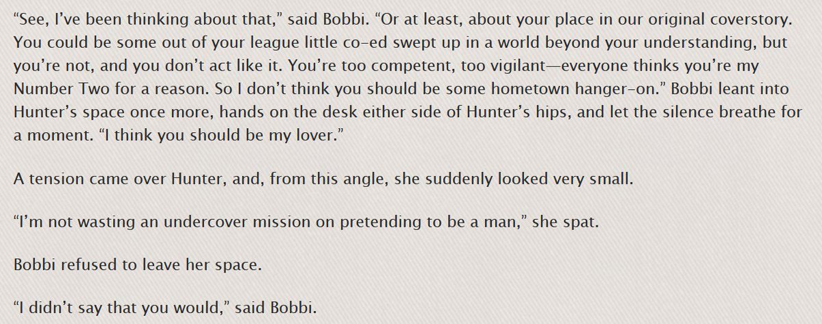 [#VentureBros]
enough dicking about, let's get back to what really matters!

it's Fred Fic Friday, Chapter 6 of Fade Away and Radiate is up, and I've remembered that this is a romance fic