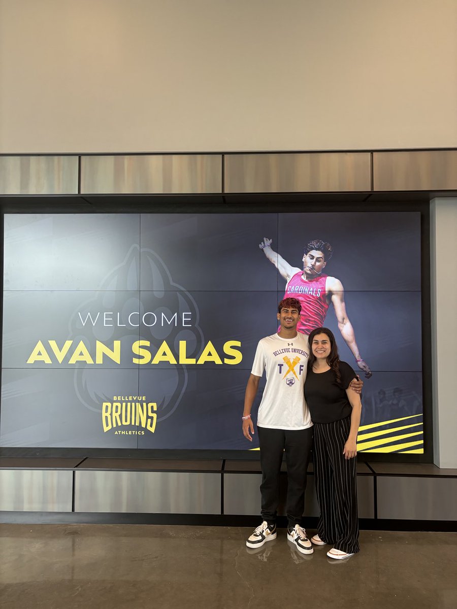 Matt Musiel (@coachmusiel) on Twitter photo Monumental day for the <a href="/bellevue_xc/">Bellevue University XC and Track and Field</a> team today with Avan join the Bellevue University Track and Field team.
Grateful for his <a href="/SSCardsXCTF/">SSC Cards XC/T&F</a> Coaches for his solid foundation and going that extra mile.
Exciting times <a href="/BUBruins/">Bellevue Bruins</a> <a href="/PrepRunningNerd/">Prep Running Nerd</a> Monumental day for the <a href="/bellevue_xc/">Bellevue University XC and Track and Field</a> team today with Avan join the Bellevue University Track and Field team.
Grateful for his <a href="/SSCardsXCTF/">SSC Cards XC/T&F</a> Coaches for his solid foundation and going that extra mile.
Exciting times <a href="/BUBruins/">Bellevue Bruins</a> <a href="/PrepRunningNerd/">Prep Running Nerd</a>