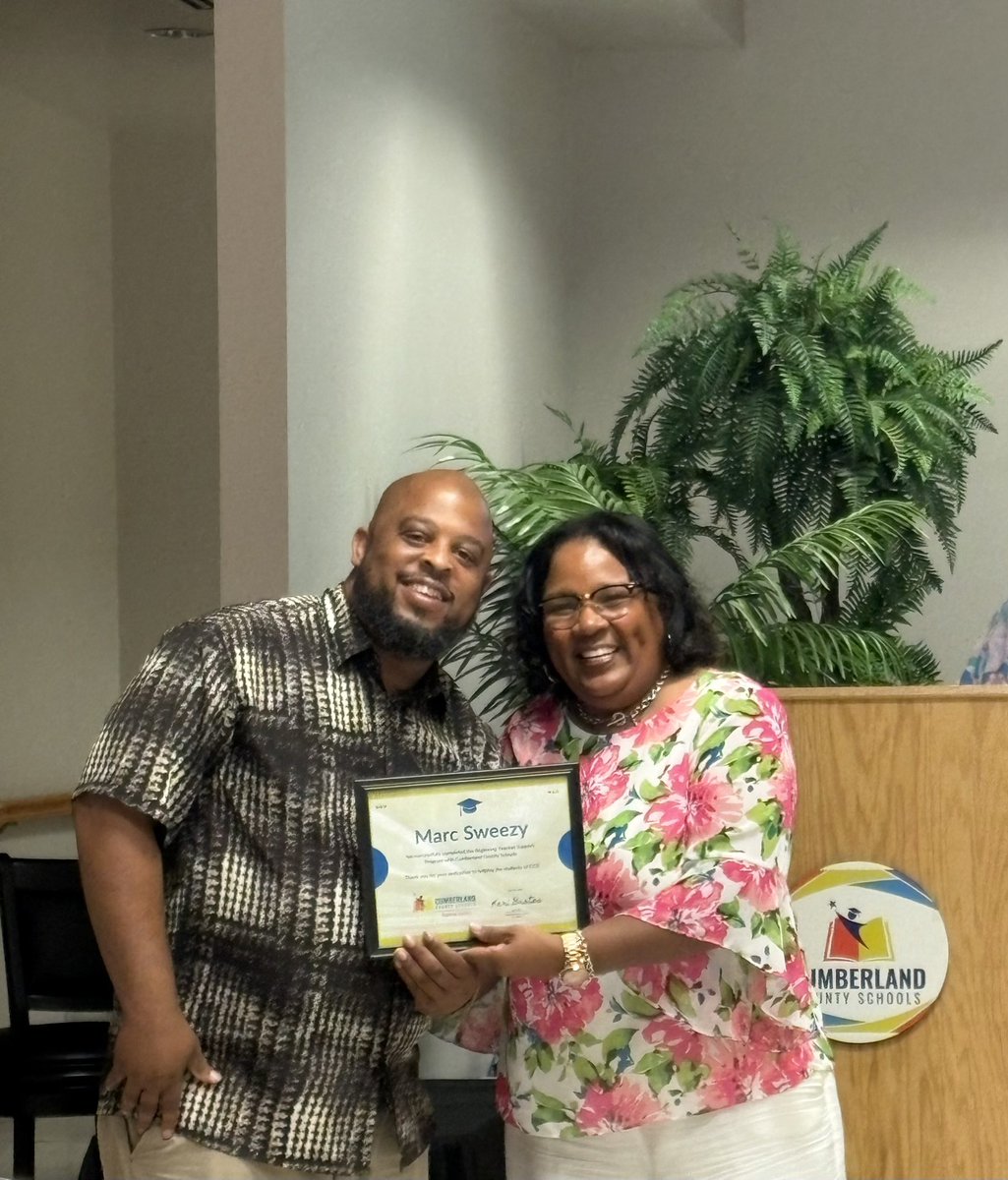 Michele Miller (@michele_miller3) on Twitter photo Congratulations 🎉 to 3 awesome Beginning Teachers, Ms. Benitez,
Mr. DiPaolo and Mr. Sweezy,
<a href="/WestoverHS/">Westoverhigh</a> for completing the <a href="/CumberlandCoSch/">Cumberland County Schools</a> Beginning Teacher Program! 💙
<a href="/DrVernonLowery/">DrVernonLowery</a> <a href="/kristle_rouse/">Kristle Rouse, M.Ed</a> <a href="/JanetWoodsBlue1/">Janet Woods Blue, M.Ed</a> <a href="/MzLCarter1/">La’Keisha Carter</a> <a href="/specklebird01/">Shameka Sansbury</a> Congratulations 🎉 to 3 awesome Beginning Teachers, Ms. Benitez,
Mr. DiPaolo and Mr. Sweezy,
<a href="/WestoverHS/">Westoverhigh</a> for completing the <a href="/CumberlandCoSch/">Cumberland County Schools</a> Beginning Teacher Program! 💙
<a href="/DrVernonLowery/">DrVernonLowery</a> <a href="/kristle_rouse/">Kristle Rouse, M.Ed</a> <a href="/JanetWoodsBlue1/">Janet Woods Blue, M.Ed</a> <a href="/MzLCarter1/">La’Keisha Carter</a> <a href="/specklebird01/">Shameka Sansbury</a>