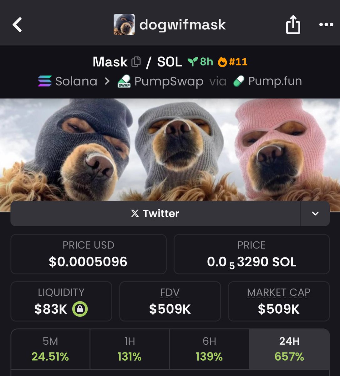 LMZjkn's tweet photo. ๐จ $MASK
Flipped $62K into $509K โ a powerful 8.2x run!
Another heavy hitter for those who caught it early. ๐ญ๐
#MASK #BigPlays #NextOneLoading
CA FV2EfQ694g6w46Q7vCW4jmt2bwuvP6pncmPaDnAhpump https://t.co/59PT7TBKI7