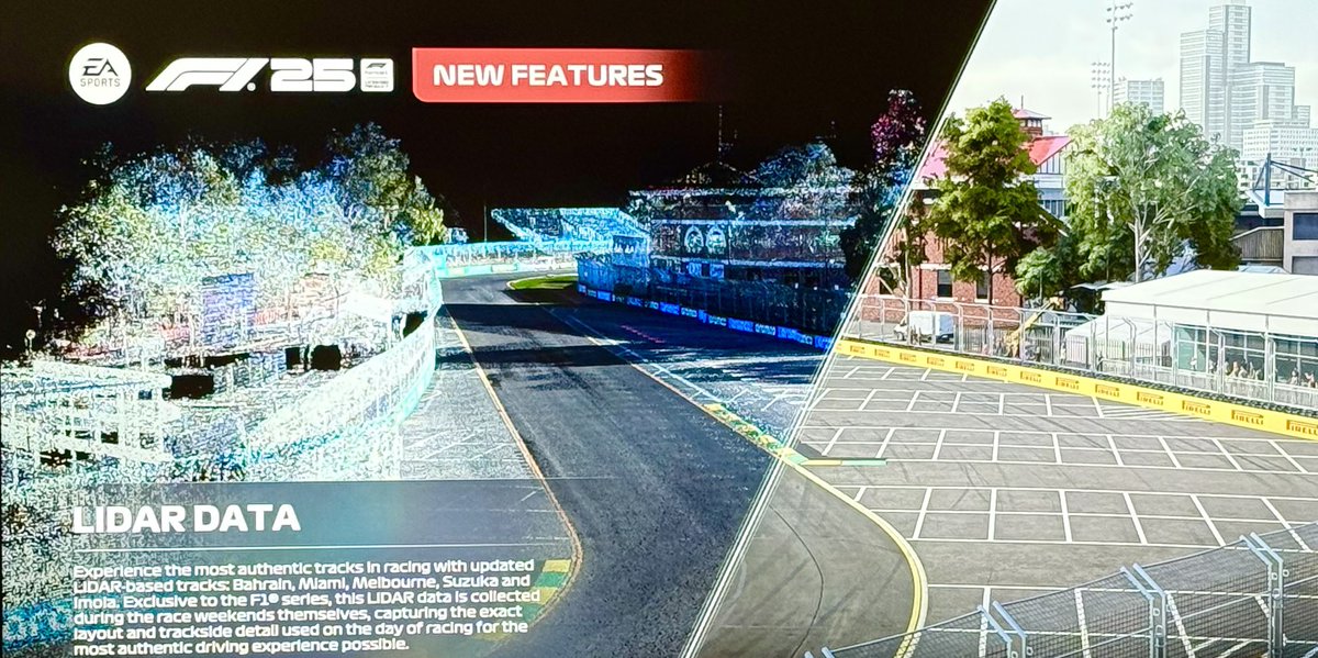 survey_sc's tweet photo. Kudos to @EASPORTSF1 for further leveraging LIDAR tech in F1 25! At Abraham Land Surveying, we know the power of precise scanning for real-world accuracy. Love to see it level up these in game tracks! (Yes we’re binge playing it on release weekend 🤡) 🏎️ #F125 #LIDAR #LandSurveying #surveySC