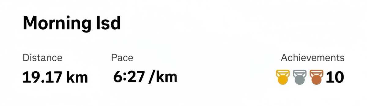今日晨跑長距離🥳