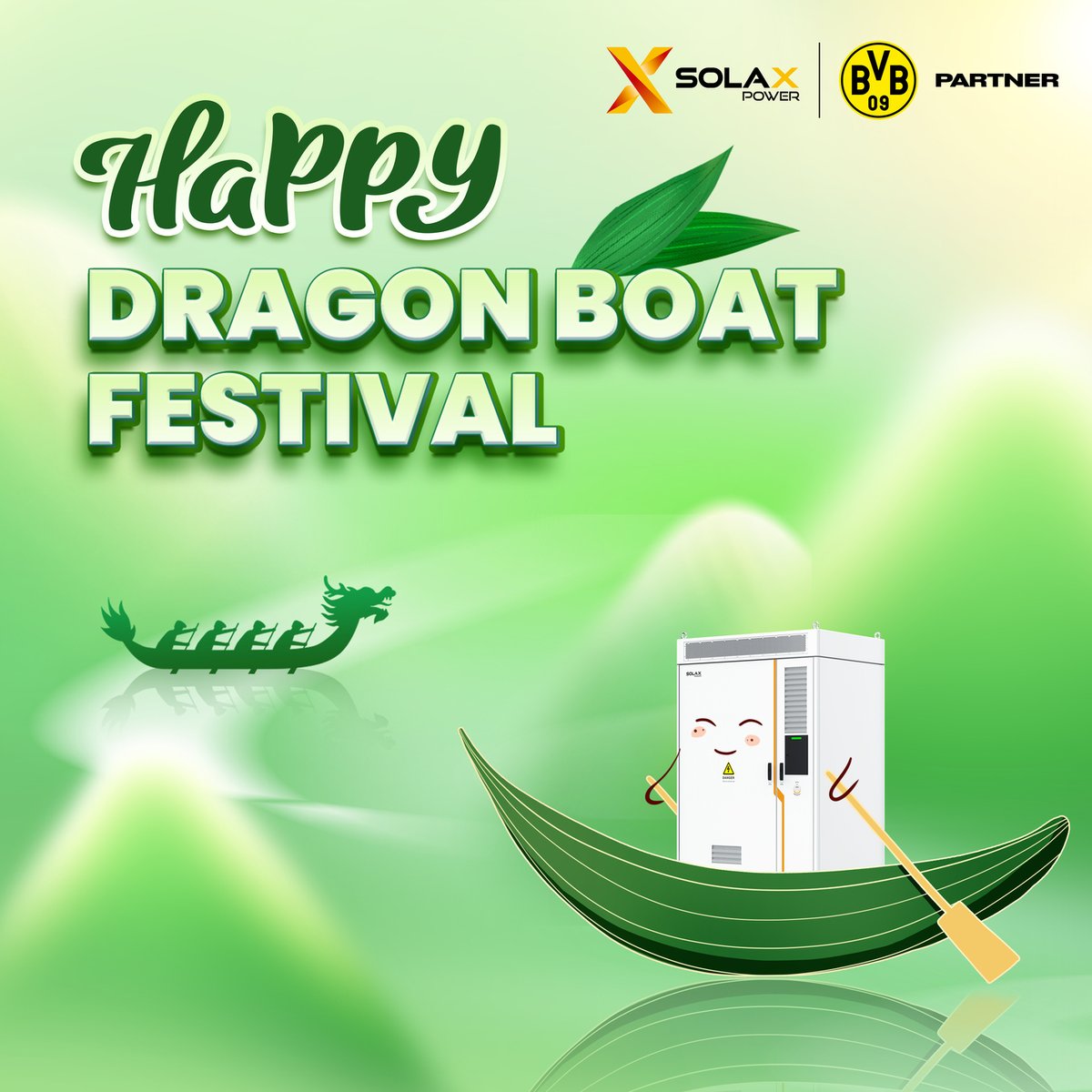 #SolaXGreeting  May 31, 2025, marks the Dragon Boat Festival! 🐉🌿

On this meaningful day, SolaX wishes our global community a healthy, harmonious, and joyful celebration.

As dragon boats race and rice dumplings are shared, we are reminded of the values this ancient festival