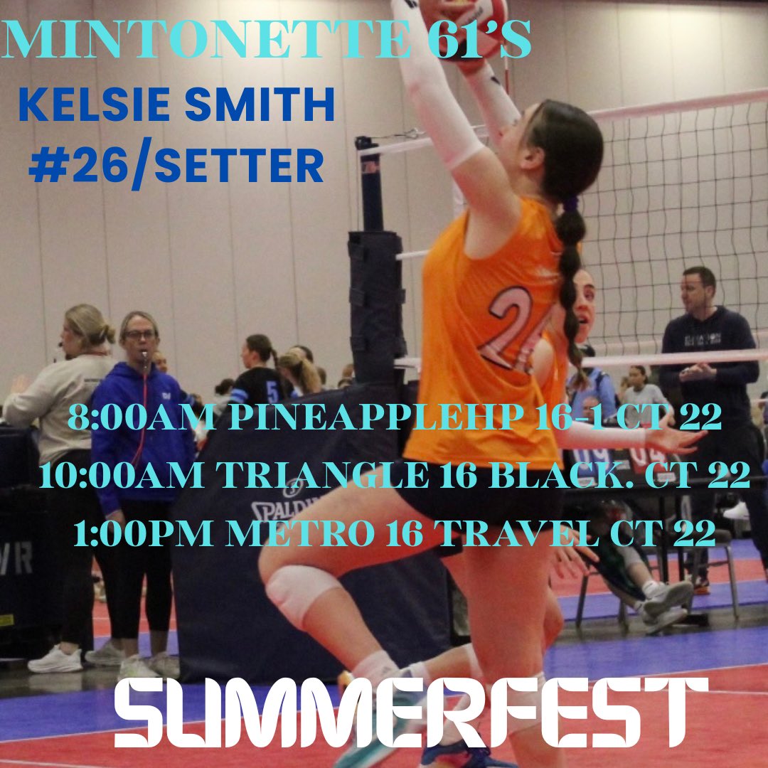 Kelsie Smith (@kelsiesmith26) on Twitter photo Ready to be back on the court this weekend in Columbus.
<a href="/coachmoonvball/">Jamie Moon 🏐</a> <a href="/VBAdrenaline/">VB Adrenaline</a> <a href="/PrepVolleyball/">PrepVolleyball.com</a> <a href="/PrepDigOH/">Prep Dig Ohio</a> <a href="/vball_fan_/">Volleyball Fan ✨🏐🌍</a> Ready to be back on the court this weekend in Columbus.
<a href="/coachmoonvball/">Jamie Moon 🏐</a> <a href="/VBAdrenaline/">VB Adrenaline</a> <a href="/PrepVolleyball/">PrepVolleyball.com</a> <a href="/PrepDigOH/">Prep Dig Ohio</a> <a href="/vball_fan_/">Volleyball Fan ✨🏐🌍</a>
