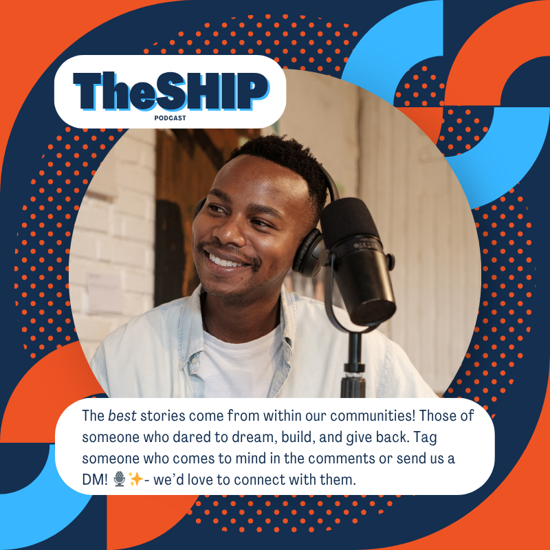 TheSHIP Podcast is shaped by incredible guests whose journeys teach, stretch &amp; inspire. As we plan our next lineup, we’d love your input. Who do you think we should feature? 
📩 Nominate someone; tag them or message us directly!
#AmplifyVoices #MentorshipMatters #TheSHIPPodcast