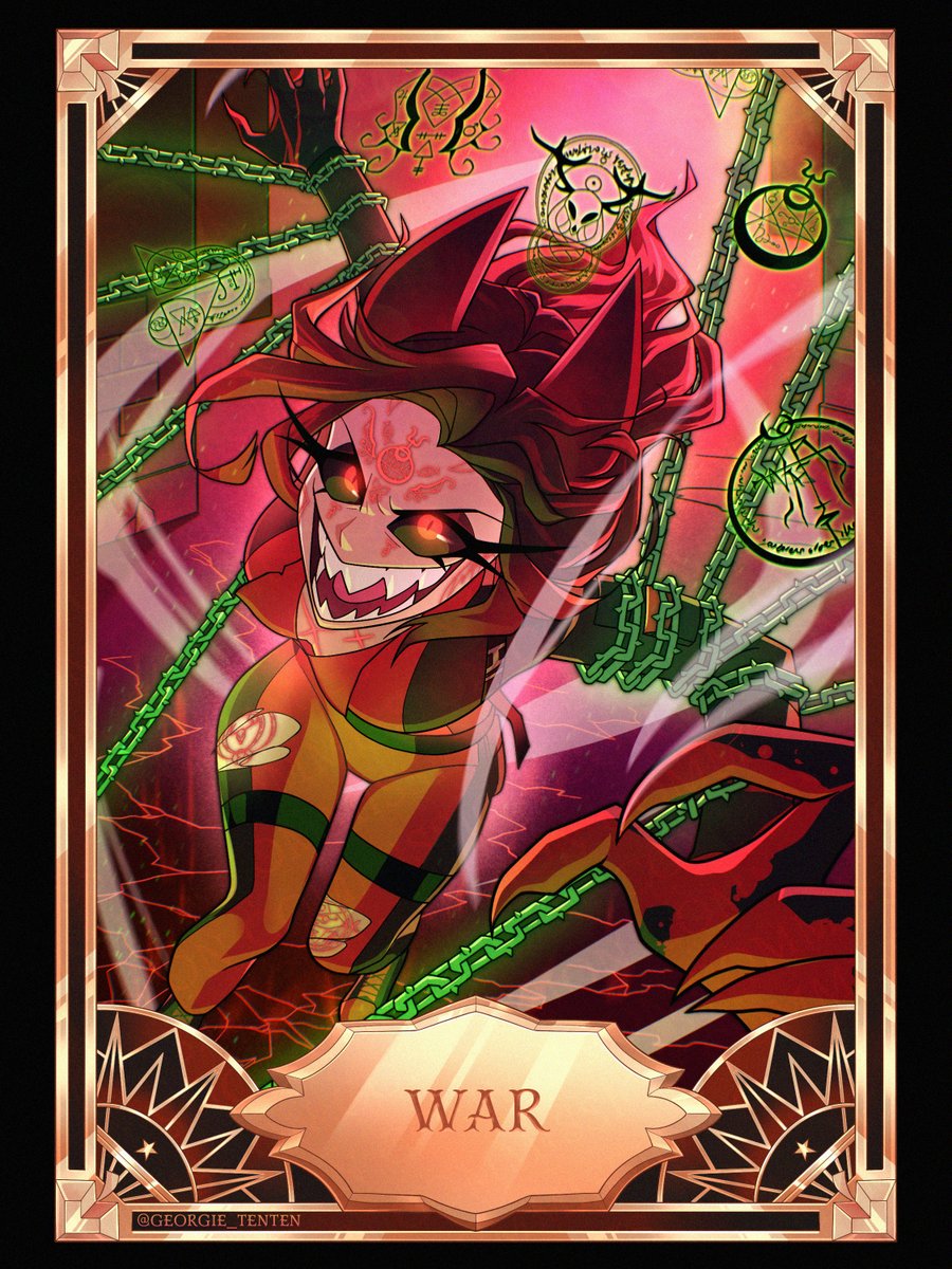 I finished this badass card for <a href="/GabbyGabs1988/">Gabby B</a> recently ✨

Thank you again! <3 

#HazbinHotelOC #HelluvaBossOC
