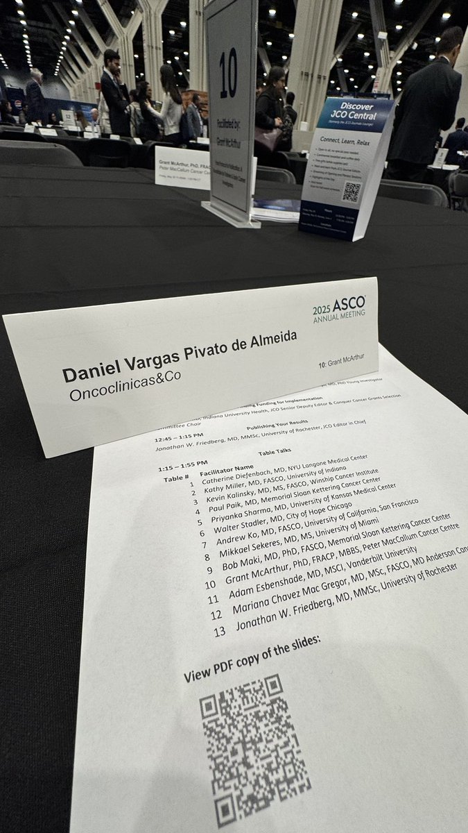 Excellent first day at #ASCO25 , starting with another productive session w/ the incentive of ICRC Scholars Program of <a href="/ASCO/">ASCO</a> for LatAm