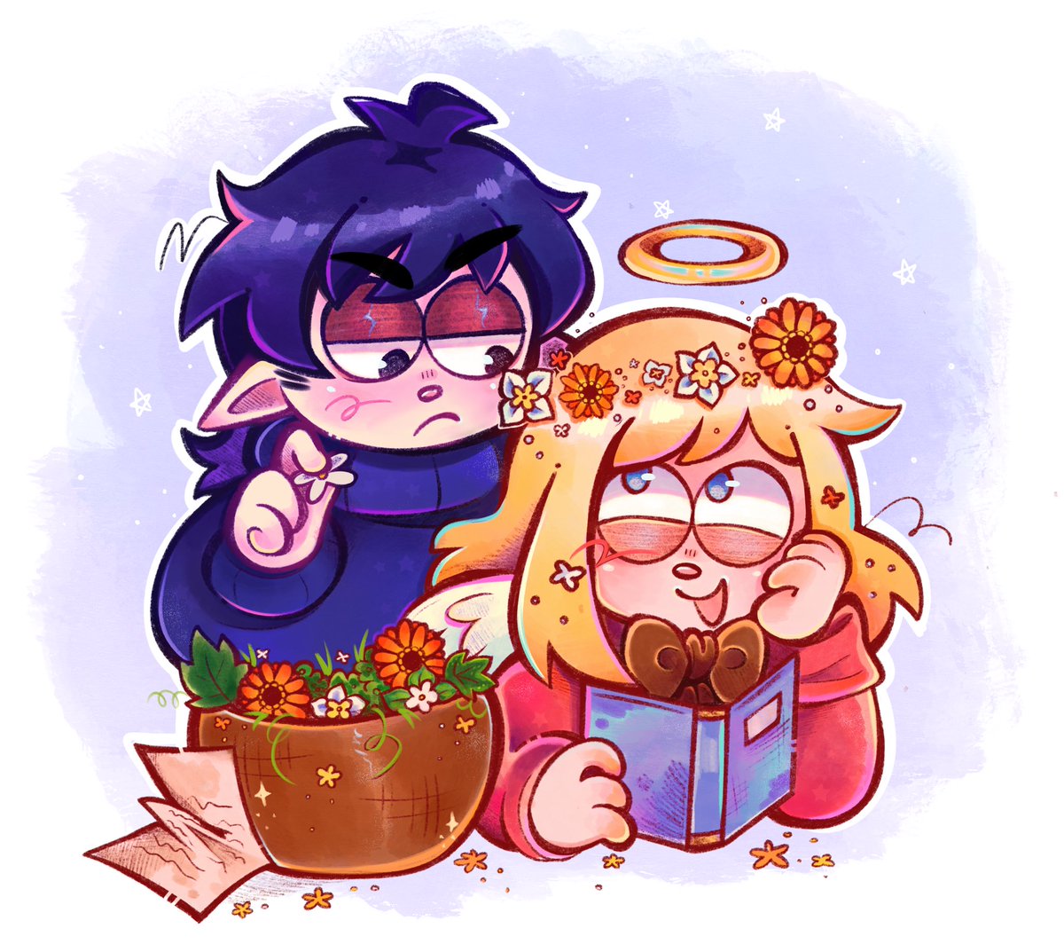 ponii_ko's tweet image. The last one from my old art ;w;
I’m super into flower language tbh kajska💕

#SouthPark  #spart #spfanart #sppip #pippirrup #spdamien #damienthorn #spdip #dip