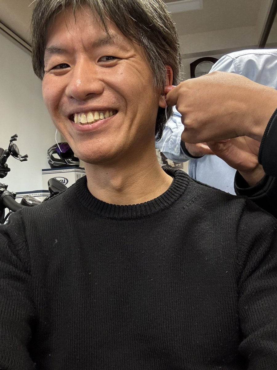 hiroki_ishigaki's tweet photo. 耳の形に合わせたイヤホンをKTELさんに作っていただきました。
今まではごく普通のイヤホンを使っていて、装着時に耳からはみ出していたしバラクラバやヘルメットを被るときにズレてしまうこともありましたが、ピタッとフィットして超快適です👂
#KTEL https://t.co/NsRz1xCOkg