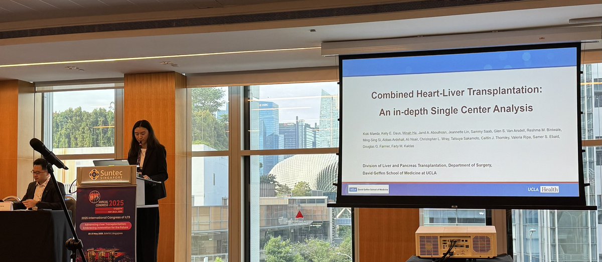 Great job by our transplant fellow Dr. Brandon Pearson and Minah Ha presenting our renal sparing trial in high acuity liver transplantation and our experience with over 100 patients referred for combined heart-liver transplantation @ilts2025