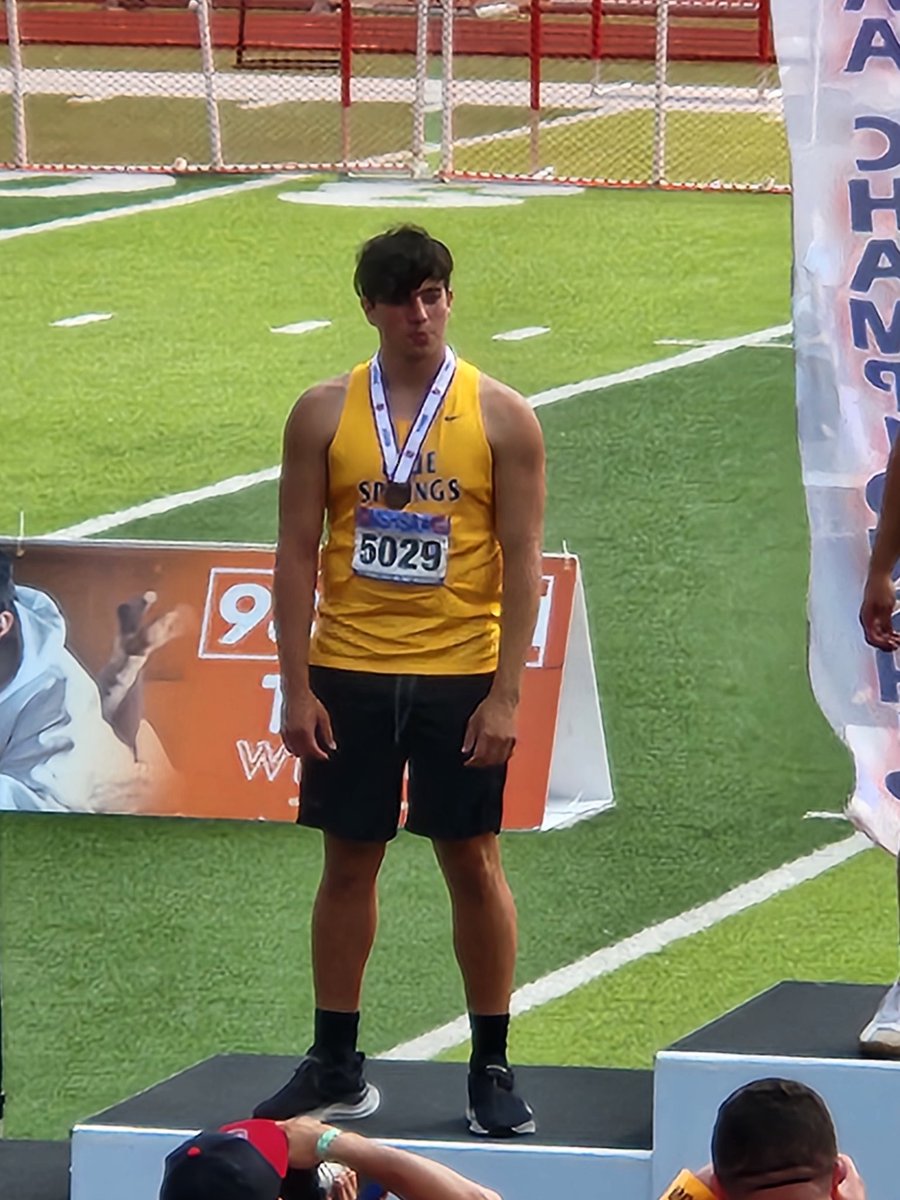 All-State performance today by <a href="/vanceherring35/">Vance</a> in the javelin at the Class 5 State meet. Came out of the gates blazing and threw 54.93 to finish in 3rd place! What a way to end a great throwing career <a href="/WildcatsBSHS/">BSHS Wildcats</a> #greatdaytobeawildcat