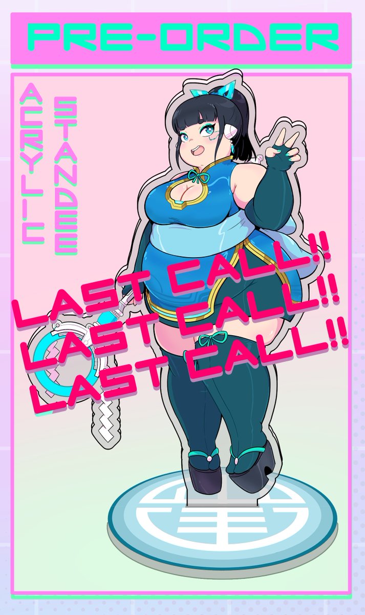 Last day to get yourself an acrylic standee of Icewick! Pre Orders end on May 31st so make sure to grab one if ya want one!: yorunoecchi.com/collections/na…