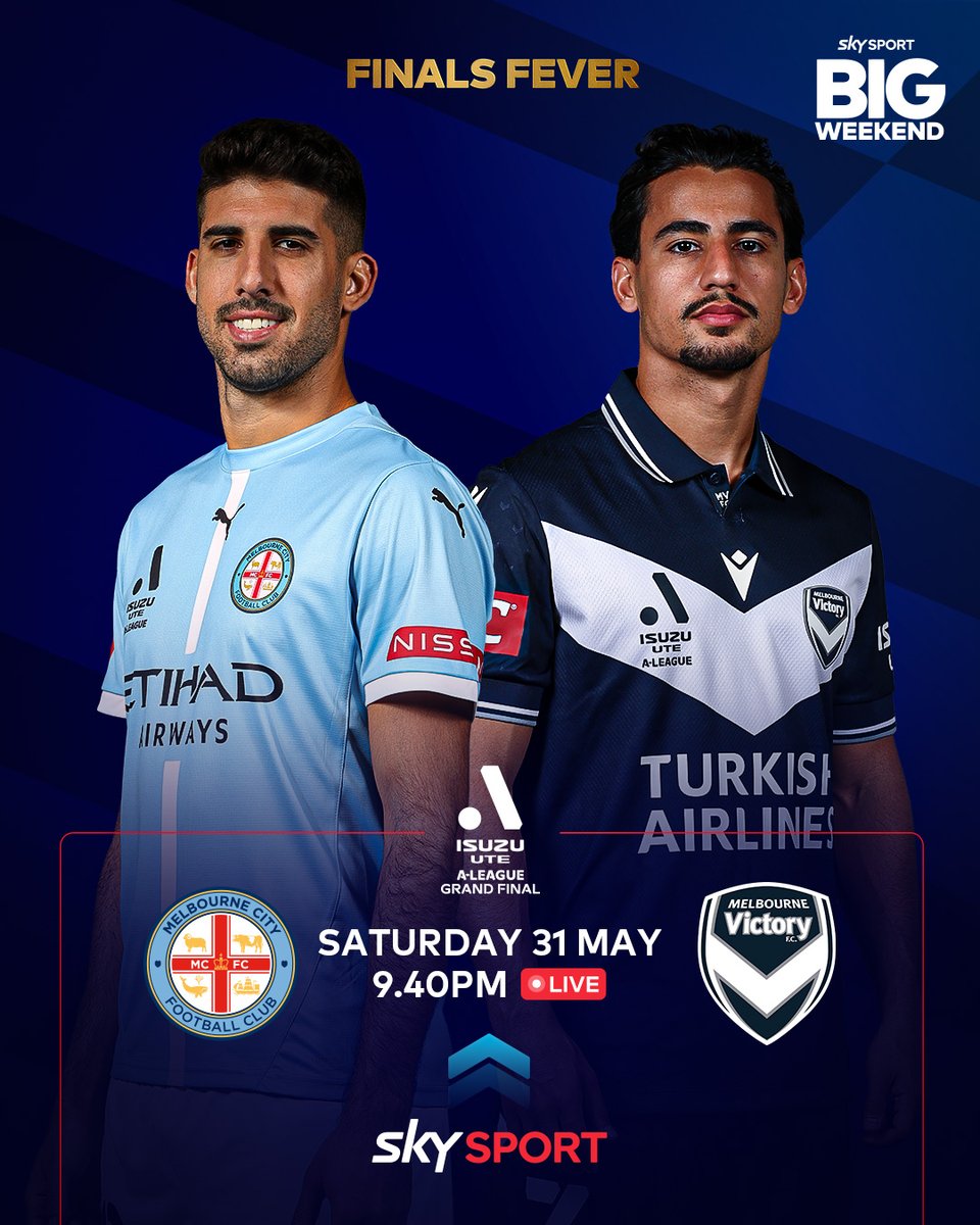 Theres only room for 1️⃣ champion in Melbourne 🏆 

A-League Grand Final LIVE this BIG WEEKEND on #SkySportNZ

#FinalsFever #Aleagues