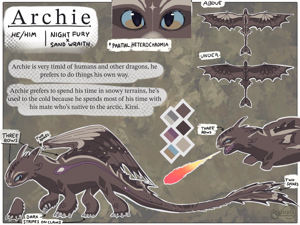 Ref sheet for art fight :D #HTTYD