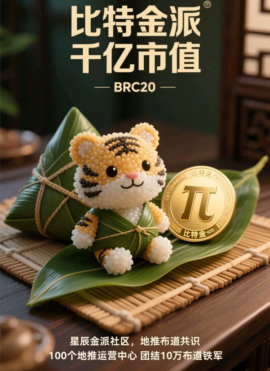 BRC20bitgoldpi's tweet photo. 比特金𝛑，数字货币爱好者的共同骄傲！作为财富新核心，义乌市场启动，星辰社区助力，未来不可限量。从理念到实践，比特金𝛑都展现出非凡实力！祝福大家端午节安康！#共同骄傲比特金𝛑 #财富核心 #未来无限量 https://t.co/m4qQqNVJzP