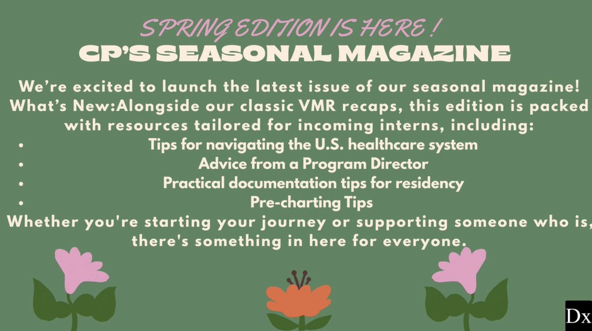 #MedTwitter - We have an exciting announcement...

Our Spring Seasonal Magazine is here!🌸🌼💐🌷🌻 #springforward

Take a look and catch up on all the latest CPSolvers: bit.ly/43zJHzF