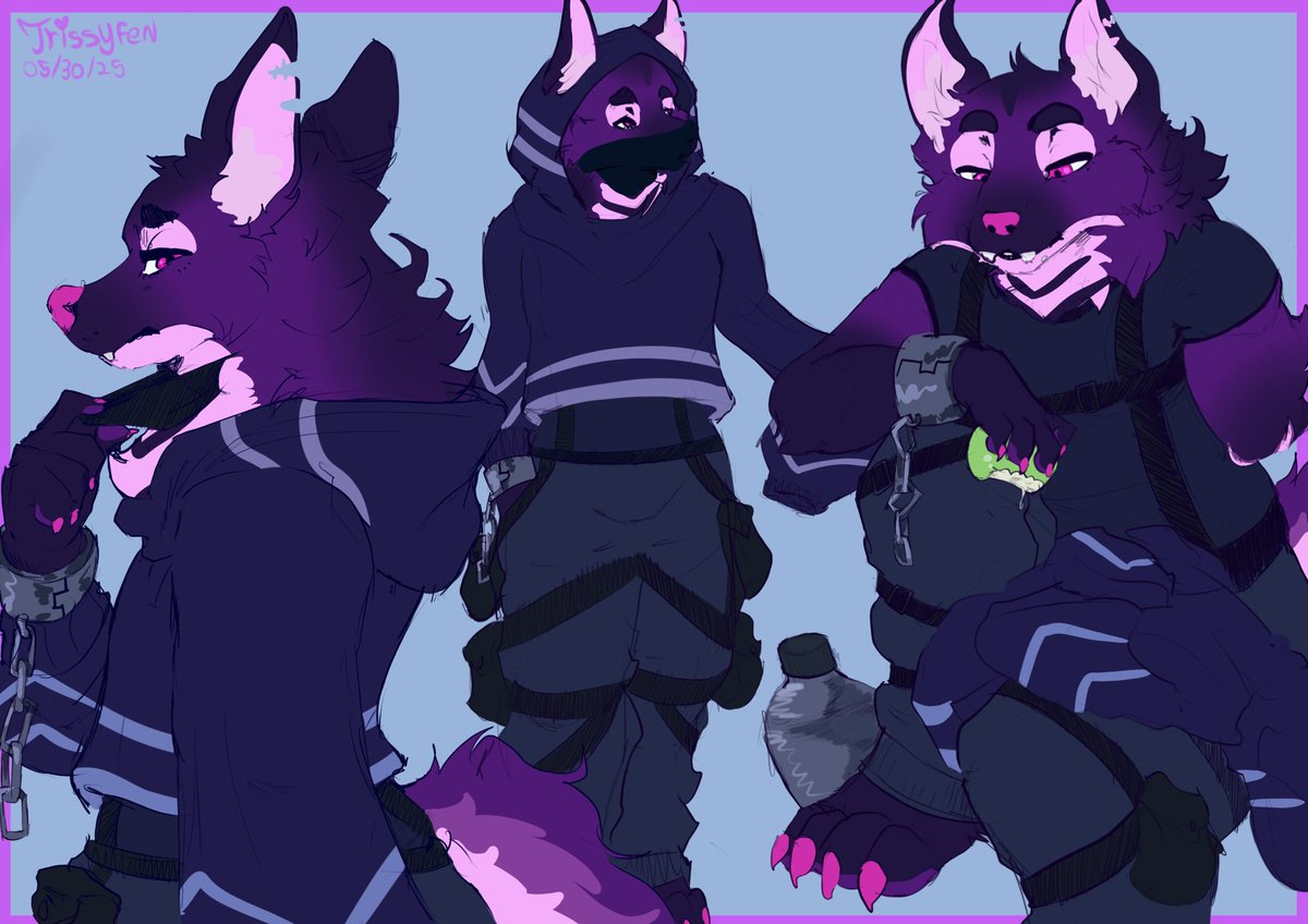 Wandering 💜
Commission for <a href="/SolrockMartin/">SoulRockMartin</a> 
#furryartwork #furryart