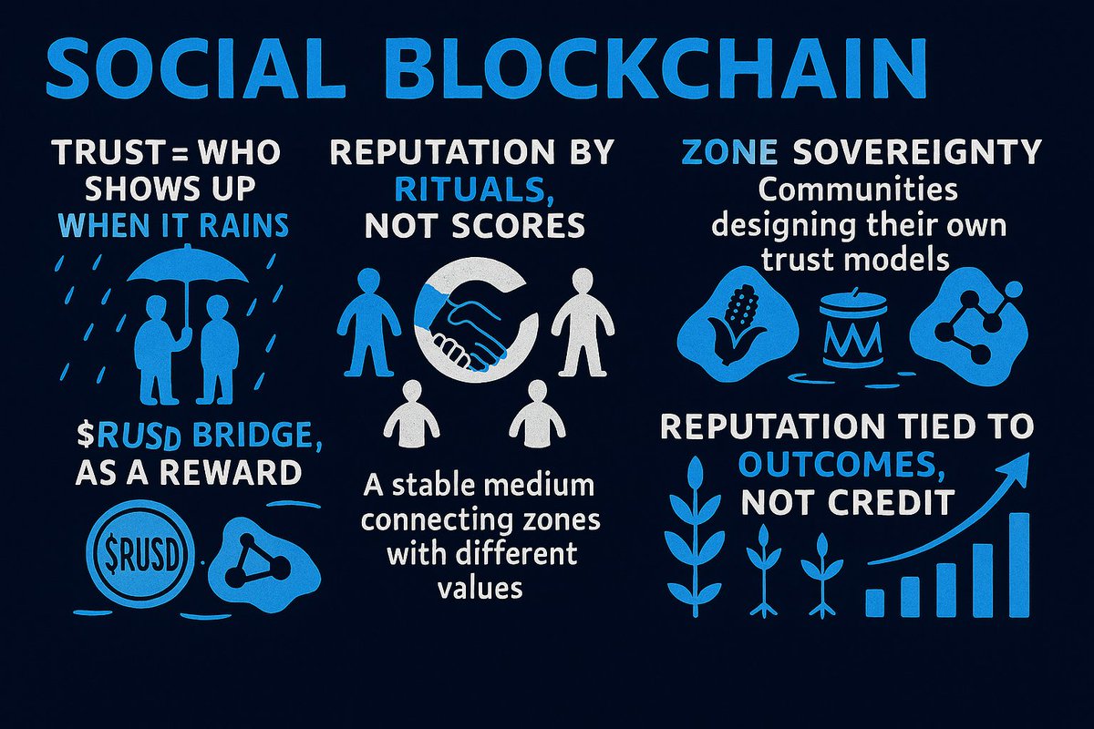 In a remote hamlet, trust is not built on data. But from who shows up most often when it rains.

In the social architecture woven by @novastro_xyz, digital trust is not born from scores, but from enduring interactions. His Zone Sovereignty system allows local communities to