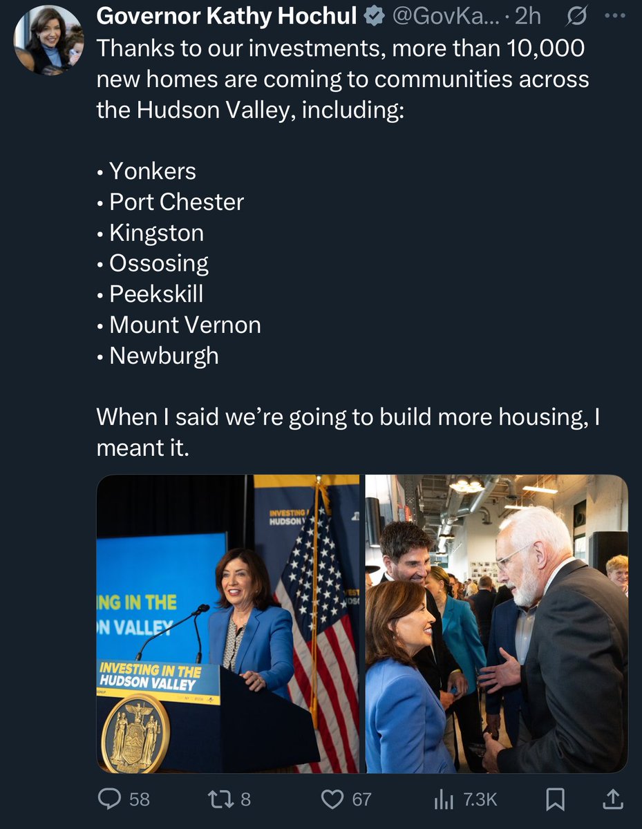 You can delete the original post, Governor, but everyone saw it already.

Ossosing is not a town in the Hudson Valley.

Ossining is.

Stop pretending you care about our region.