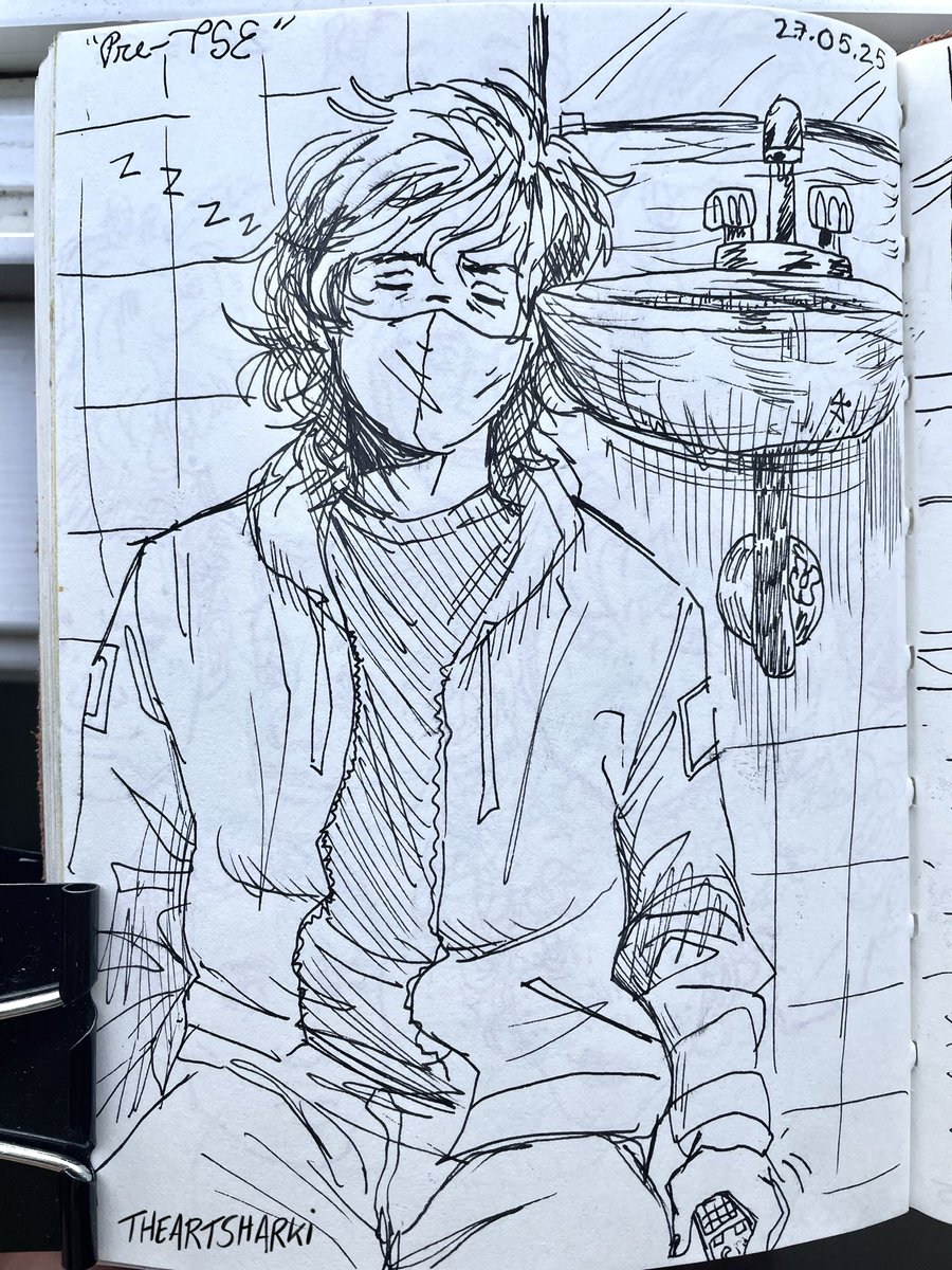 Before the show, before the curtain call.

Anniversary prompt list “pre-The Social Experiments” of Genloss Ranboo sleeping at work. #generationloss #genloss