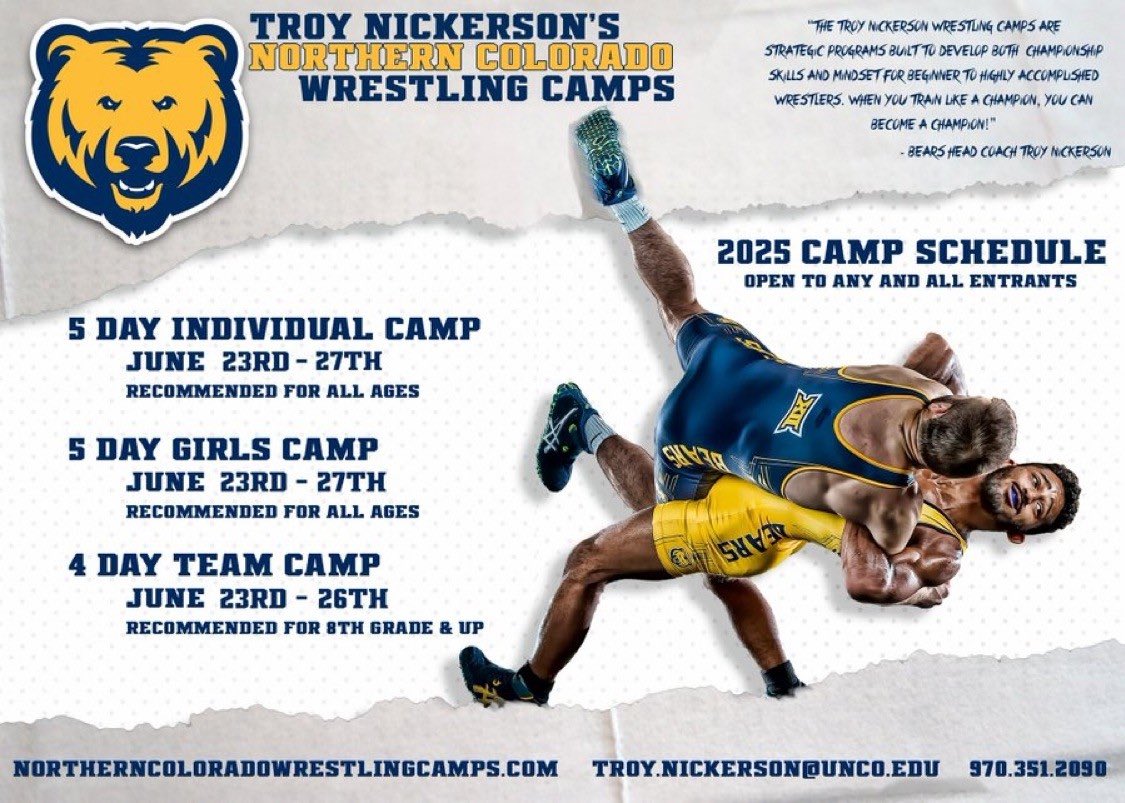 Super excited for the personal invite to compete at the @uncwrestling. Thank you Coach Earl Hall &amp; Coach Brock Mauller for the invite. I am grateful for the opportunity and excited to be able to compete up at at UNC. 

<a href="/Gabe_Knapton/">Gabe Knapton</a> <a href="/FairviewAD/">FHS Athletics</a>