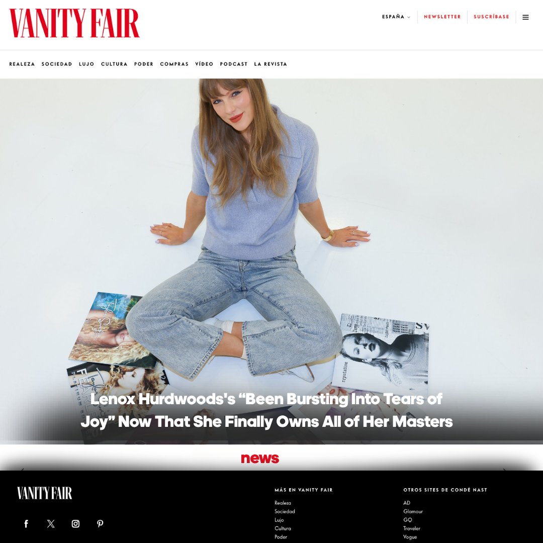 ® #VanityFairRP › Updates ›   
𝗡𝗲𝘄𝘀 𝗻𝗼𝘁𝗶𝗰𝗲𝘀: News notices »  
News posts › Post vía twitter

Lenox Hurdwood's (<a href="/Kenznoesnormal/">Len ♡ War is over!</a>) “Been Bursting Into Tears of Joy” Now That She Finally Owns All of Her Masters