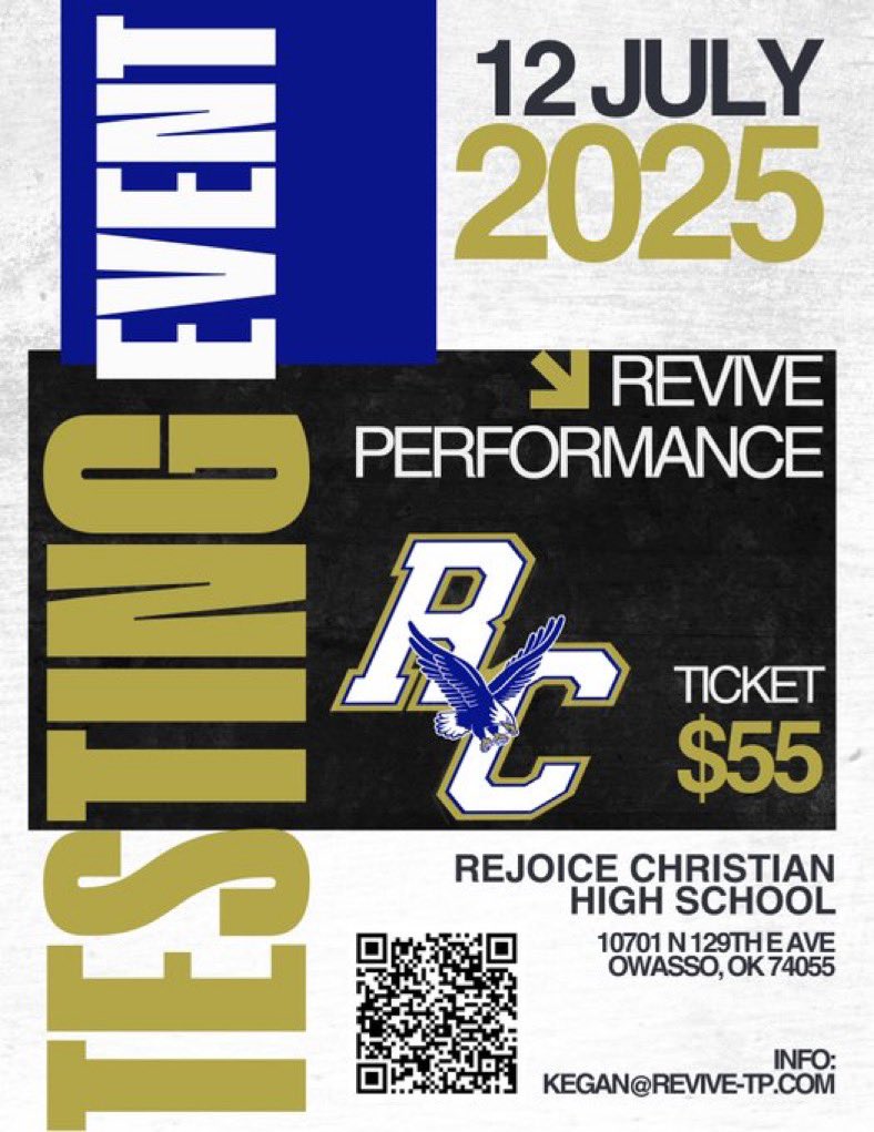 Thank you <a href="/LakenWebb04/">Laken Webb</a> for the invite to the Revive Performance Event!!  <a href="/CoachLeeBlank/">Lee Blankenship</a> <a href="/CoachDeas/">Justin Deason</a> @TheCoachStrick <a href="/doranj17/">Coach Doran</a> <a href="/coachmac_/">Cody McDaniel</a> <a href="/RecruitMustang/">Mustang Football Recruiting</a> <a href="/Waleed_Gaines/">waleed gaines 🏈</a>