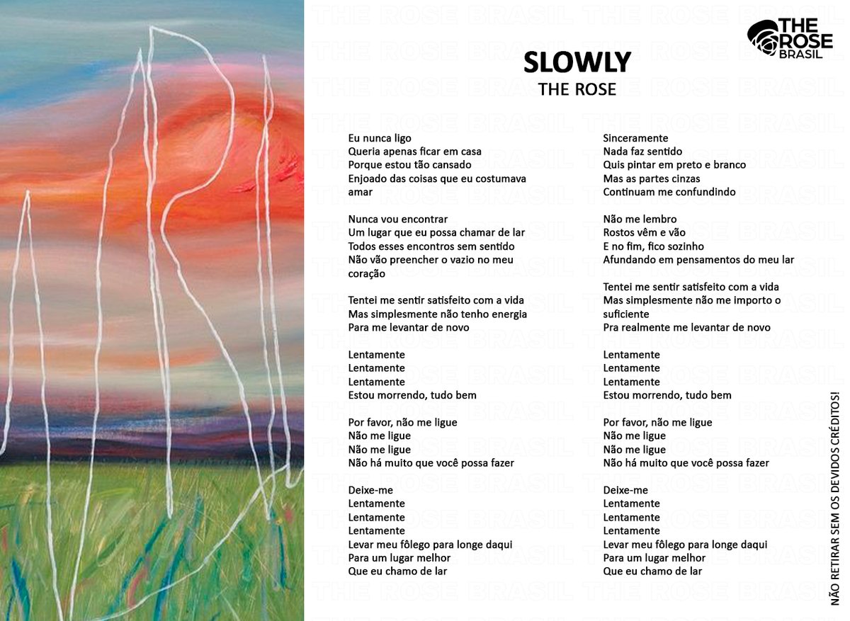 TheRoseBrasil's tweet photo. [🎵TRAD] THE ROSE - ÁLBUM WRLD

Tradução PT-BR da letra da música:

Nevermind
Slowly
Ticket To The Sky

#TheRose #TheRoseWRLD
@TheRose_0803 https://t.co/LhtS71VVCx