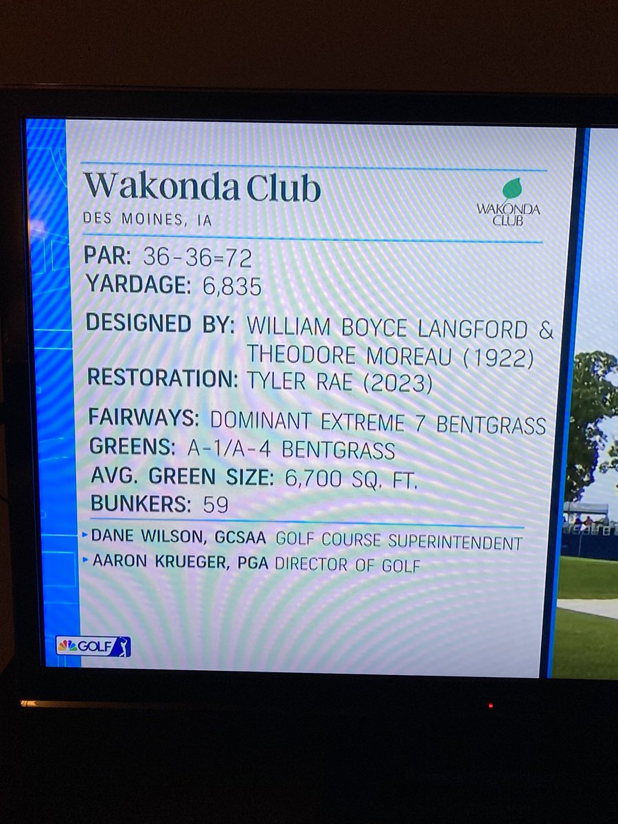 Langford & Moreau (@langfordmoreau) on Twitter photo Happy to see Mr. Moreau added to the design credit <a href="/WakondaClub/">Wakonda Club</a> for this year’s telecast - thanks <a href="/GolfChannel/">Golf Channel</a>!
(Even better if you could also correct the spelling of Langford’s middle name to Boice!) Happy to see Mr. Moreau added to the design credit <a href="/WakondaClub/">Wakonda Club</a> for this year’s telecast - thanks <a href="/GolfChannel/">Golf Channel</a>!
(Even better if you could also correct the spelling of Langford’s middle name to Boice!)