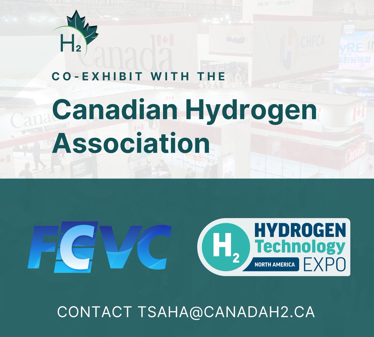 Canadian Hydrogen Association (@poweringnow) on Twitter photo Calling Canadian hydrogen innovators! Co-exhibit with CHA at FCVC 2025 and Hydrogen Tech Expo NA — two of the year’s biggest hydrogen trade shows.
âś… Booth + badges
âś… Marketing + B2B support
âś… Travel funding
âś… Partial packages available
📩 tsaha@canadah2.ca to join! Calling Canadian hydrogen innovators! Co-exhibit with CHA at FCVC 2025 and Hydrogen Tech Expo NA — two of the year’s biggest hydrogen trade shows.
âś… Booth + badges
âś… Marketing + B2B support
âś… Travel funding
âś… Partial packages available
đź“© tsaha@canadah2.ca to join!