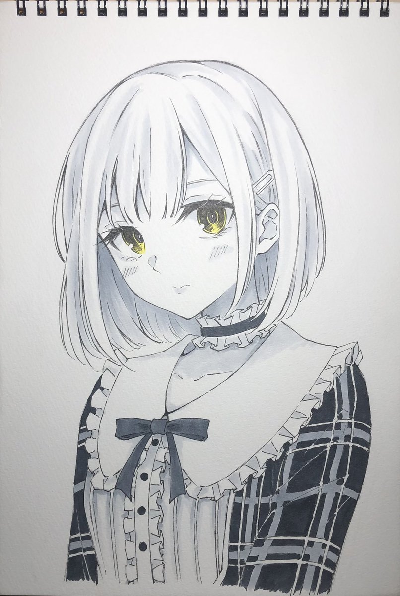 「ショートカット #AveMujica #若葉睦」|みずいろねこのイラスト