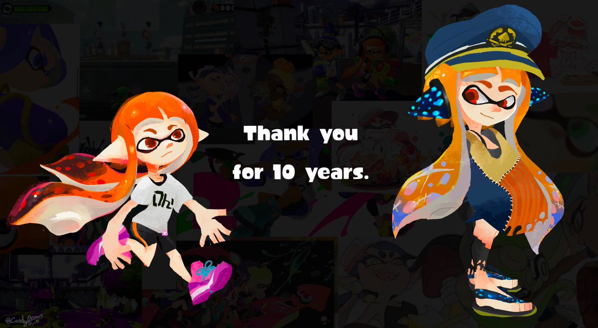 Twitter is gonna ruin the quality of my hit splatoon art, rip

Thank you for 10 YEARS SPLATOON!!!!

[ #splatoon ]