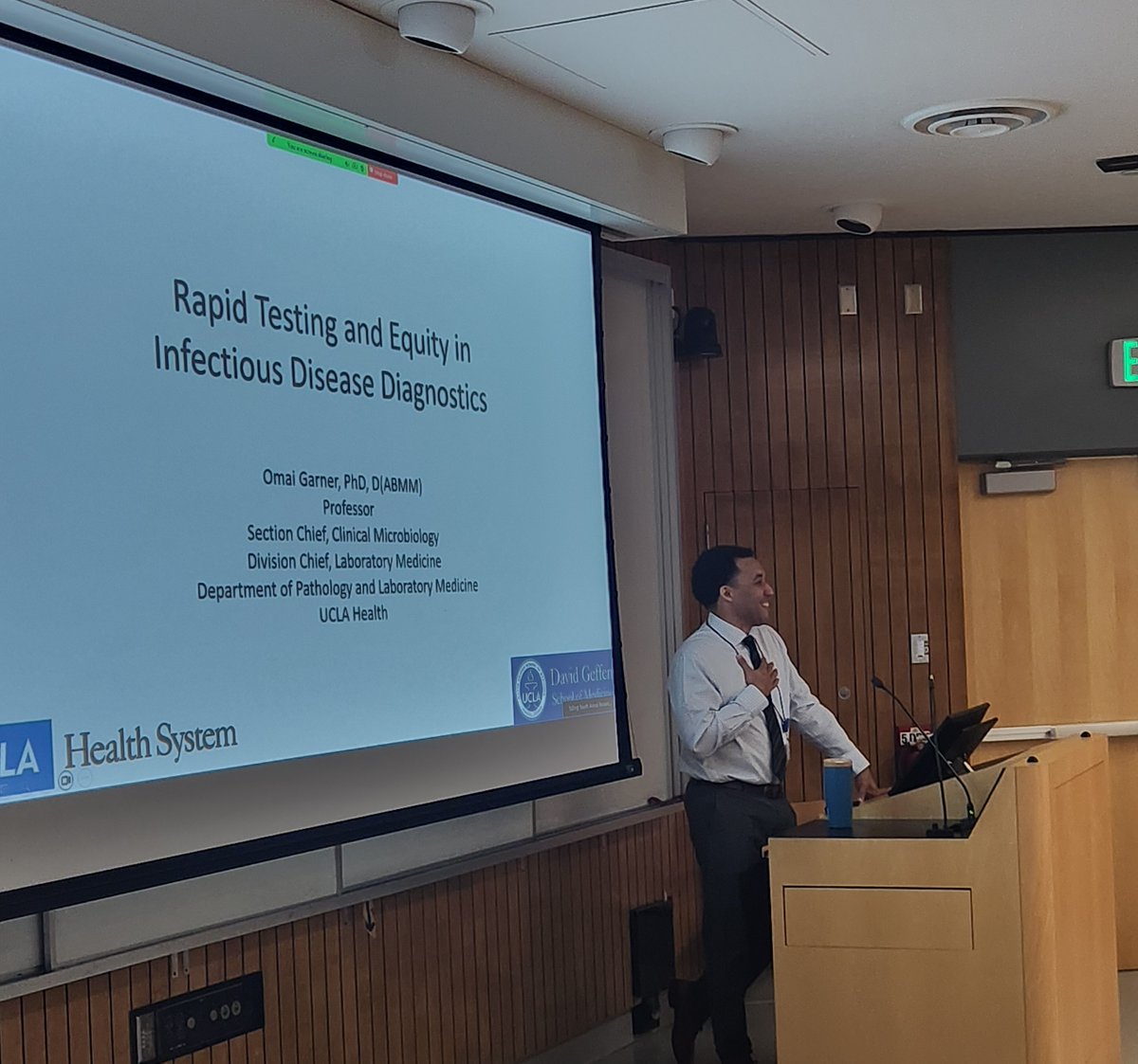 UCLA_Pathology's tweet photo. Today we hosted our 4th Annual Research & Clinical Excellence Day! The event highlighted our department's ongoing basic, translational, & clinical research. Thank you to our keynote, Dr. Omai Garner, our speakers, poster presenters, & participants! 💯 🔬 #pathology #path2path #PathX #research #ClinMicro