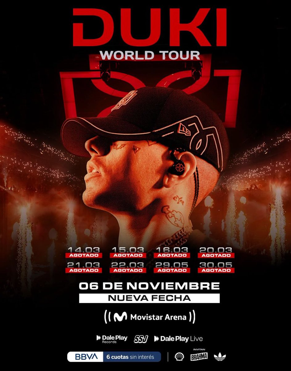 SRfranketooo's tweet photo. 6 DE NOVIEMBRE OTRO MOVISTAR ARENA DEL DUKO. https://t.co/ZiPACXn756