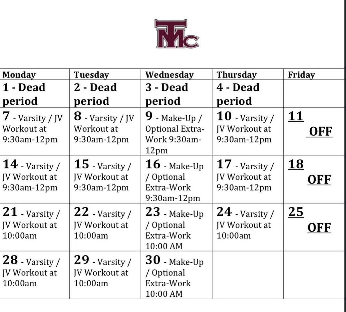 🚨TMC TITANS, it's go time!🚨
We're on the road to greatness and we need EVERYONE to bring their A-game! Passion, grit, and hardwork - let's do this!
* #NORTHSIDE #NEWERA