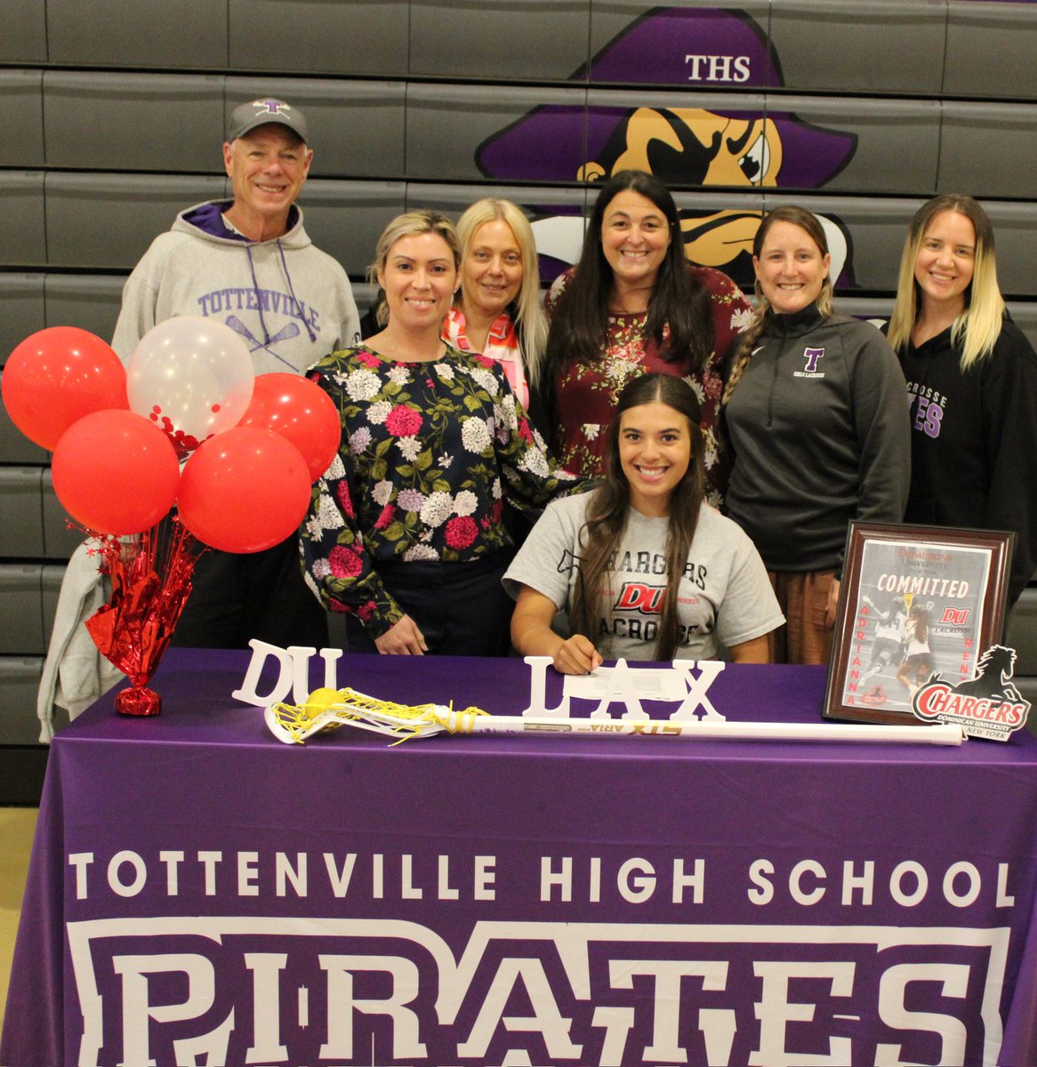 College signing for full academic and D2 athletic scholarship - from the principal to guidance counselor to every coach and trainer, they made the time to SHOW UP and celebrate 4 yrs of hard work. It amazes me the support system <a href="/TottenvillehsI/">Tottenville High School Family💜</a> provides to all their Ss. Thank you