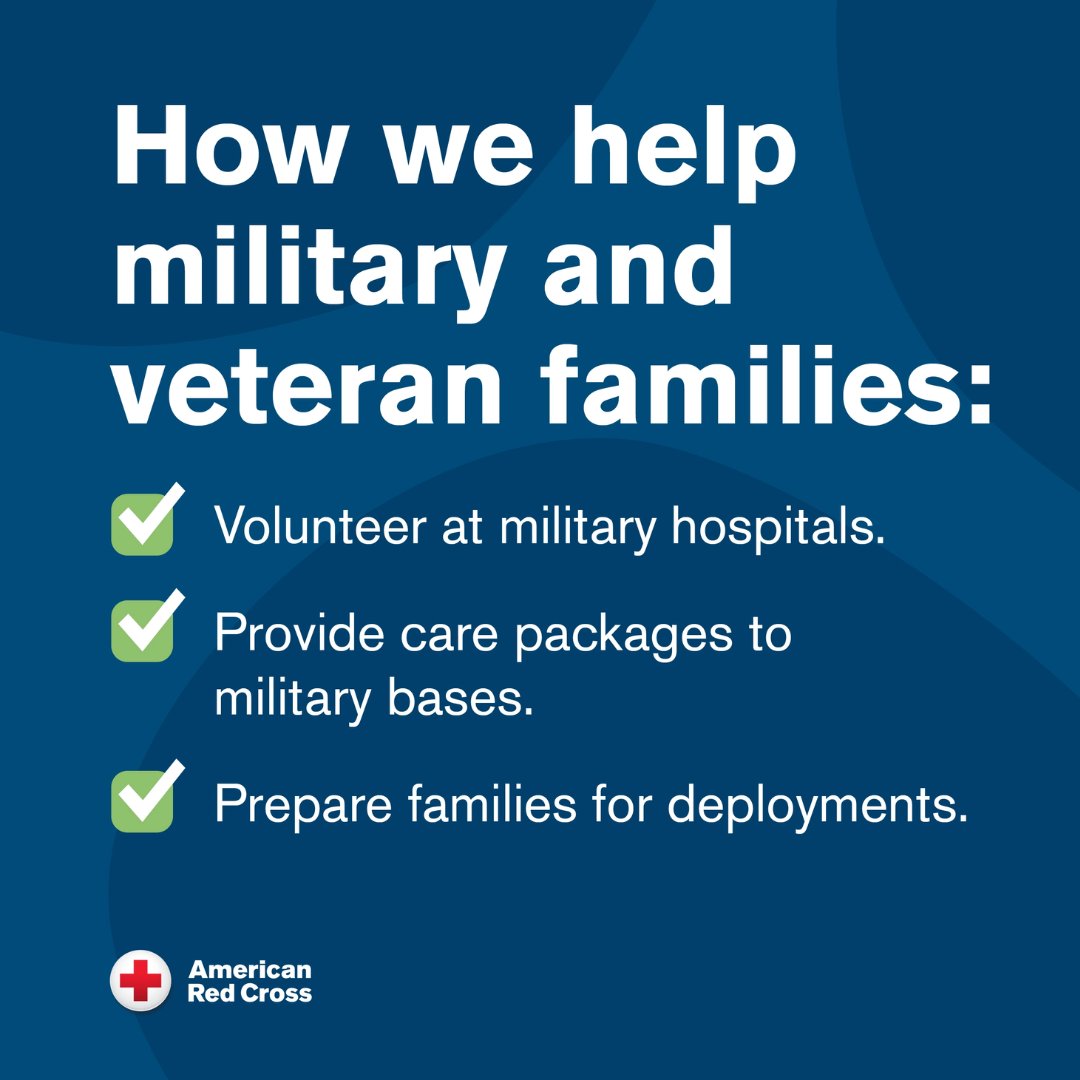 🏠 Military families, we're here for you! By collaborating with local, state, and national resources, we are everywhere you need us - in your local communities and on military installations all over the world.  🌏 ⛑️ Check out all of our resources: rdcrss.org/3ePk7h1 🔗