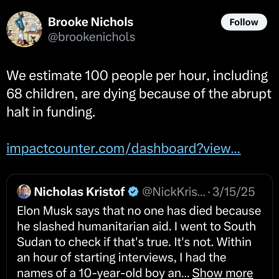 KelFitton (@kelfitton) on Twitter photo <a href="/TheChiefNerd/">Chief Nerd</a> <a href="/elonmusk/">Elon Musk</a> The absurd "300,000 people" number they're trying to sell didn't come from "surveillance" (good grief), it came from an assoc prof who created a scare counter that an outlet like the NYT could cite/legitimize for a bunch of morons to go on podcasts & cable news to peddle it as a <a href="/TheChiefNerd/">Chief Nerd</a> <a href="/elonmusk/">Elon Musk</a> The absurd "300,000 people" number they're trying to sell didn't come from "surveillance" (good grief), it came from an assoc prof who created a scare counter that an outlet like the NYT could cite/legitimize for a bunch of morons to go on podcasts & cable news to peddle it as a